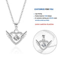 D386 Heart Necklace Gift for Women Sparkling Gift for Her Heart Pendant for Girls 925 Sterling Silver Necklace for Anniversary