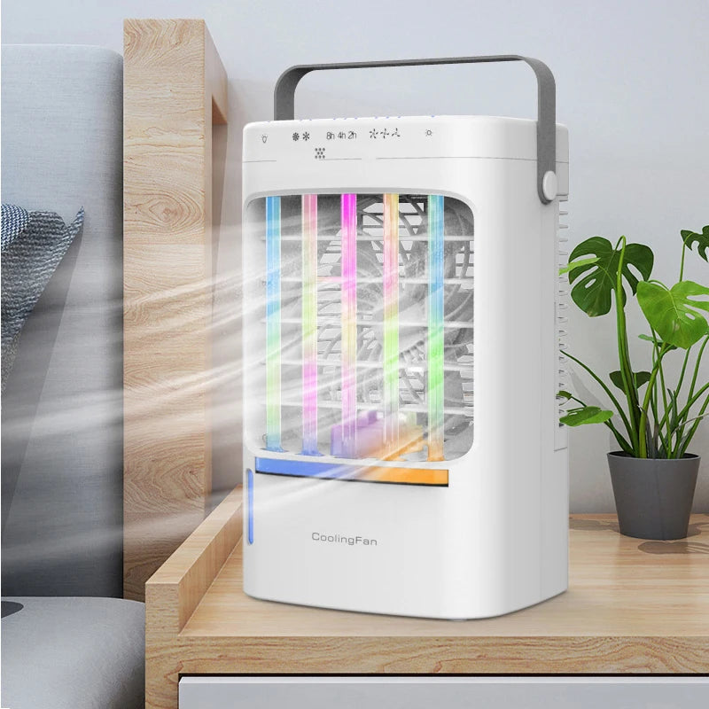 USB Rechargeable Desktop Small Air Conditioner Simple Air Conditioner Desktop Air Cooler Portable Desktop Spray fan