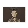 Made In Germany - Home Decor Canvas Picture Asian - Wall Painting Mural In Brown And Grey - Canvas Picture On Stretcher Frame