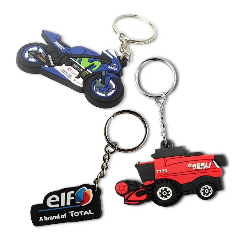 Custom 3D PVC Rubber Keychain Personalized Soft PVC Keychain Fashion Logo Custom Promotional Gift Keychain