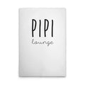 Made In Germany - Home Decor Canvas Picture Pipi Lounge - Wall Mural In White And Black - Canvas Picture On Stretcher Frame