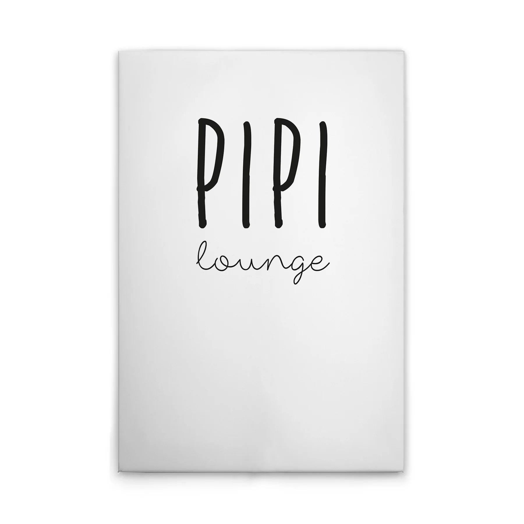 Made In Germany - Home Decor Canvas Picture Pipi Lounge - Wall Mural In White And Black - Canvas Picture On Stretcher Frame