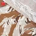 Desert Tiger Stripe Camouflage Fabric Nylon Cotton Plaid Printed Fabric Waterproof Breathable for Tactical Outdoor Clothing Hat