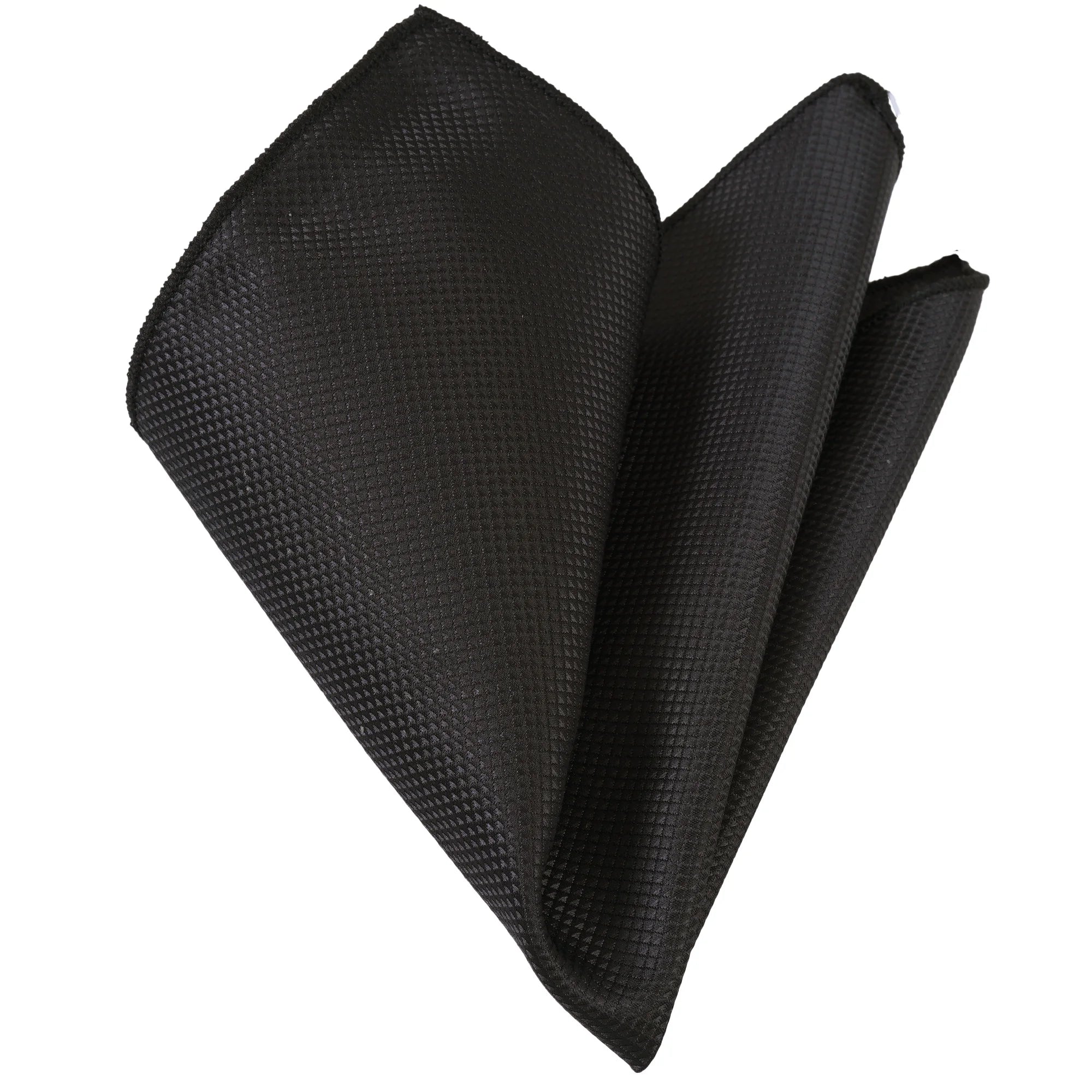 Black Elegant Jacquard Pocket Square