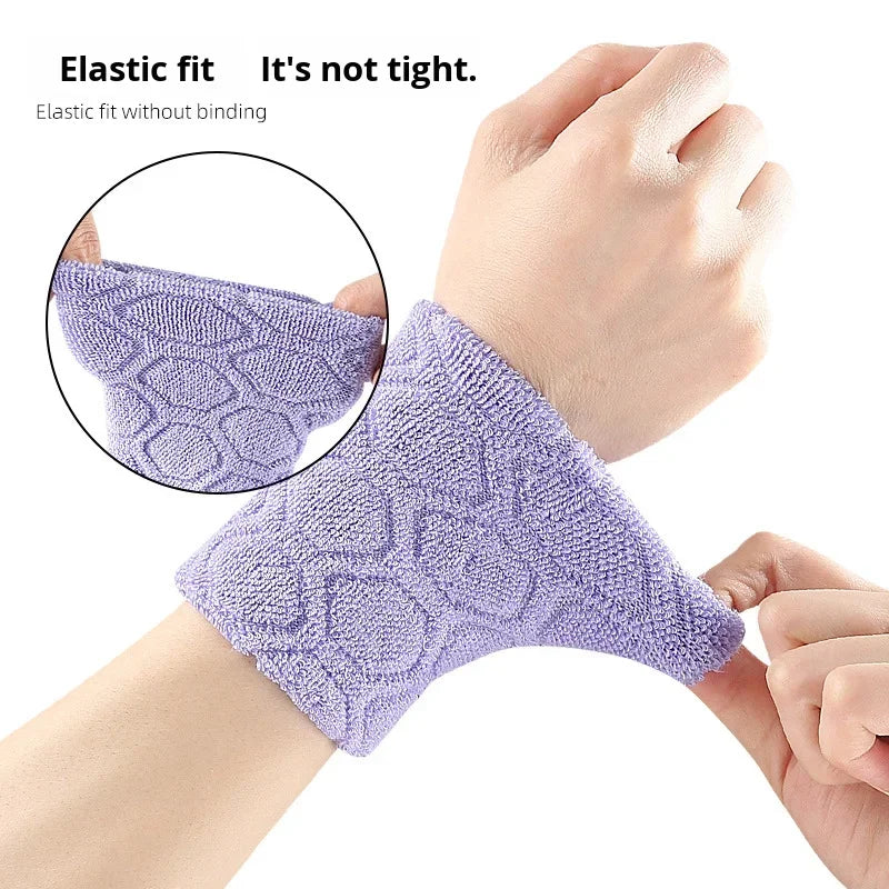 Sports Sweat Wristbands Absorbent Elastic Gym Fitness Bands for Badminton Basketball Running Cycling OEM ODM Custom Logo