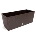 Rato 30 liter planter with irrigation in chocolate color 60 x 25 x 24 cm