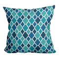 Skin Friendly Soft Blue Cartoon Print Cushion Cover 45*45 Pillowcase with Striped Pattern for Family Travel and Hotel Use