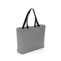 Custom Large Grey Canvas Refrigerator Cooler Bag