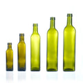 Wholesale 100ml 250ml 500ml 750ml 1000ml Green Clear Round Square Glass Bottles with Screw Cap for Olive Oil Glass Bottle MegaBDM