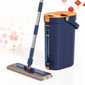 Homettler Mop and Bucket Set Clean Dirty Separation 360 Spin Mop Bucket Set and Wringer with Reusable Mop Pads for Dry/Wet Floor