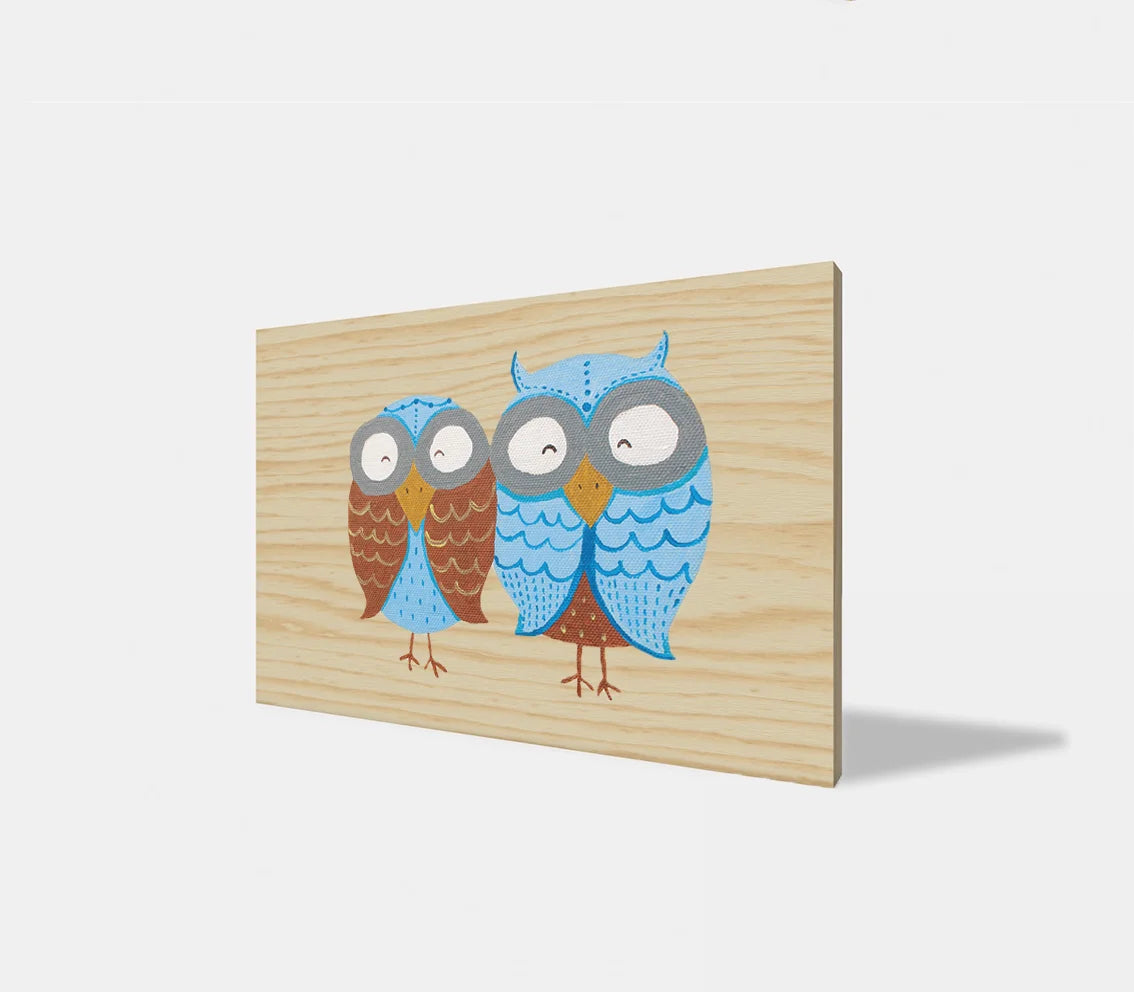 Custom Handcrafted Wooden Frameless Art Deco Wall Art-Cute Animal Design Custom Sizes Available for Easter Wedding Kids' Rooms