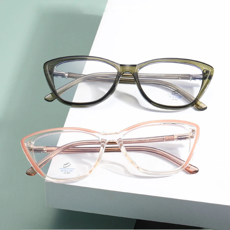 Mixed Metal Plastic Rim Frames Optical Eyewear Eyeglass Glasses