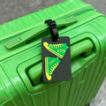 Green Chi Eta Phi Luggage Tag Yellow 1932 Sorority Shoe Rubber Luggage Strap