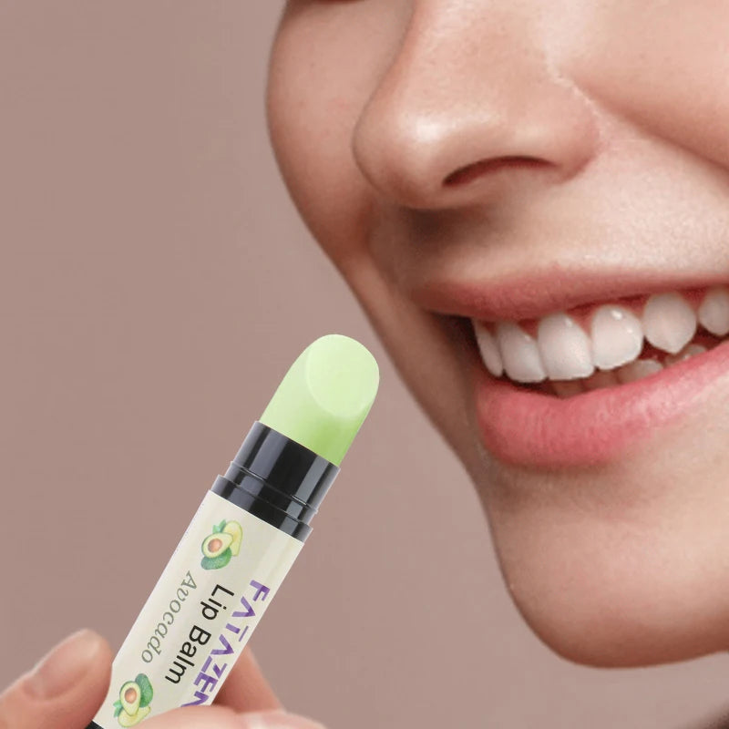 Private Label OEM Natural Organic Avocado Lip Balm Stick  Cosmetics Lip Care Moisturizing Men's Care Avocado Lip Balm