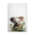 Made In Germany - Home Decor Canvas Picture Baby Koala Nursery - Wall Painting Mural In White And Green - Stretcher Frame Art