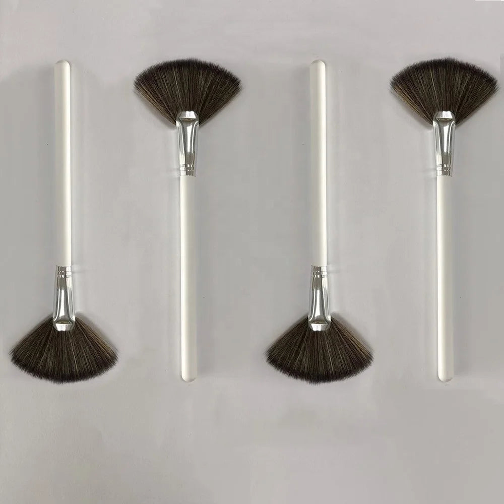 Fan Brush Soft Hair Beauty Salon Spa Makeup Face Peel Acid Cosmetic Applicator Clay Mask Brushes Fan Brushes for Facial