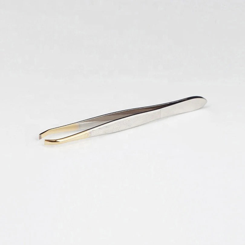 Best Stainless Steel Slant Tip Eyebrow Tweezers for Eyebrow and Eye Lash Grooming Pointed Stainless Steel Eyebrow Tweezers