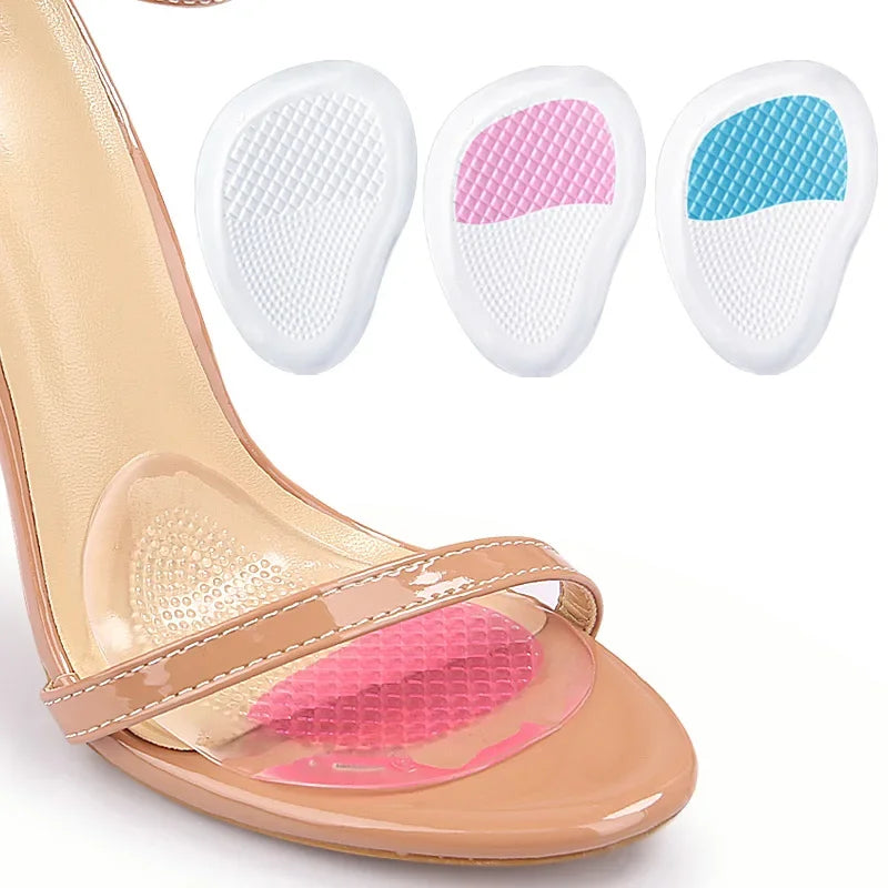 Metatarsal Pads Ball of Foot Cushions - Adhesive High Heel Inserts for Women One Size Fits All Reusable Foot Pads