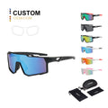 Sports Glasses Custom Logo Sunglasses Fashion Sport Custom Cycling Sunglasses for Men and Women