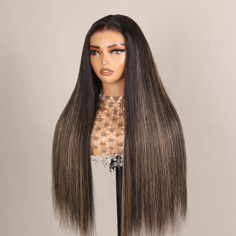 Megalook ALL Series #1BP30 Zip & Switch Short Wig Silky Straight Mix Brazilian Hair Optional Replaceable Front
