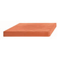 Prosperplast square plastic mobile plant stand with 4 wheels 39 x 39 x 4.5 cm terracotta color