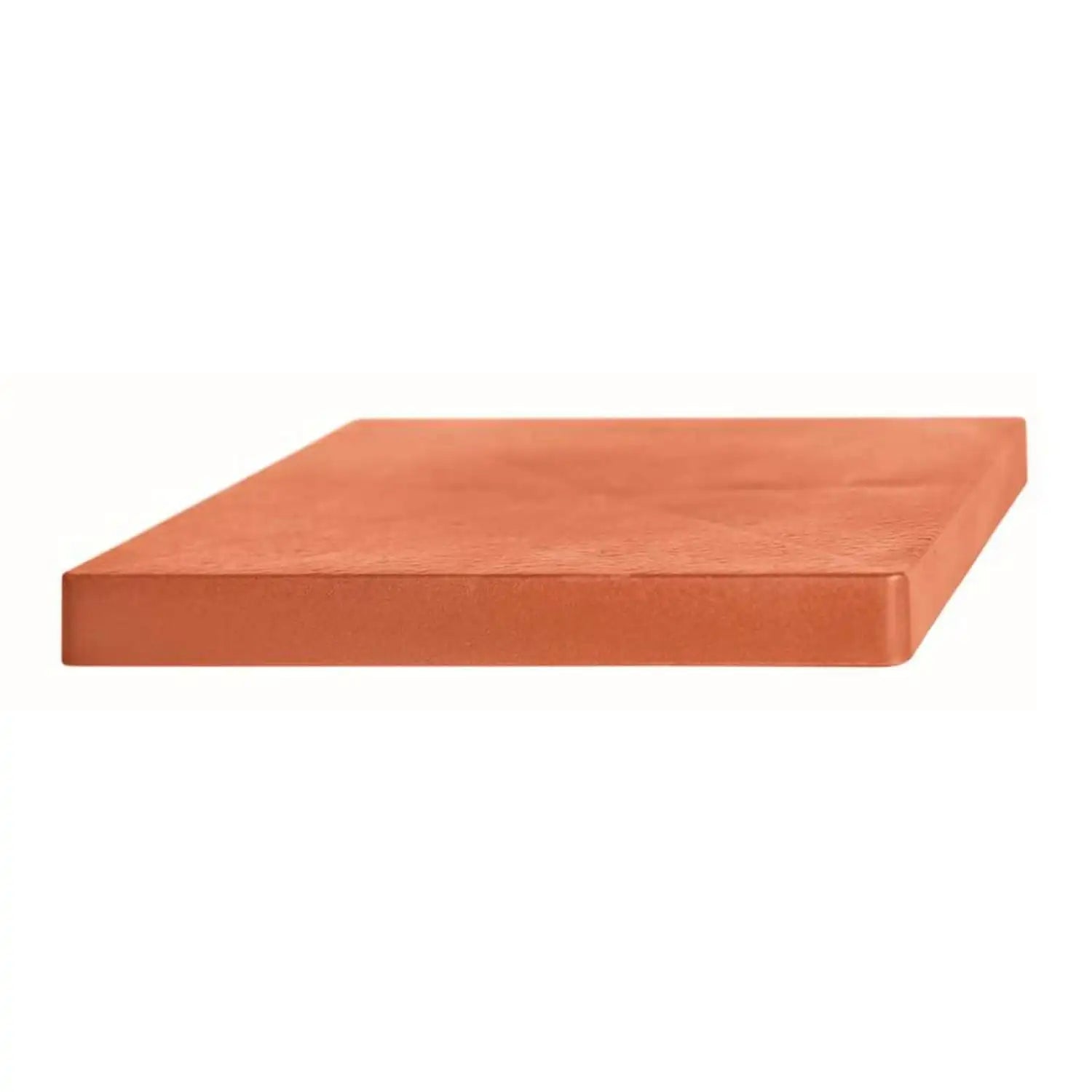Prosperplast square plastic mobile plant stand with 4 wheels 39 x 39 x 4.5 cm terracotta color