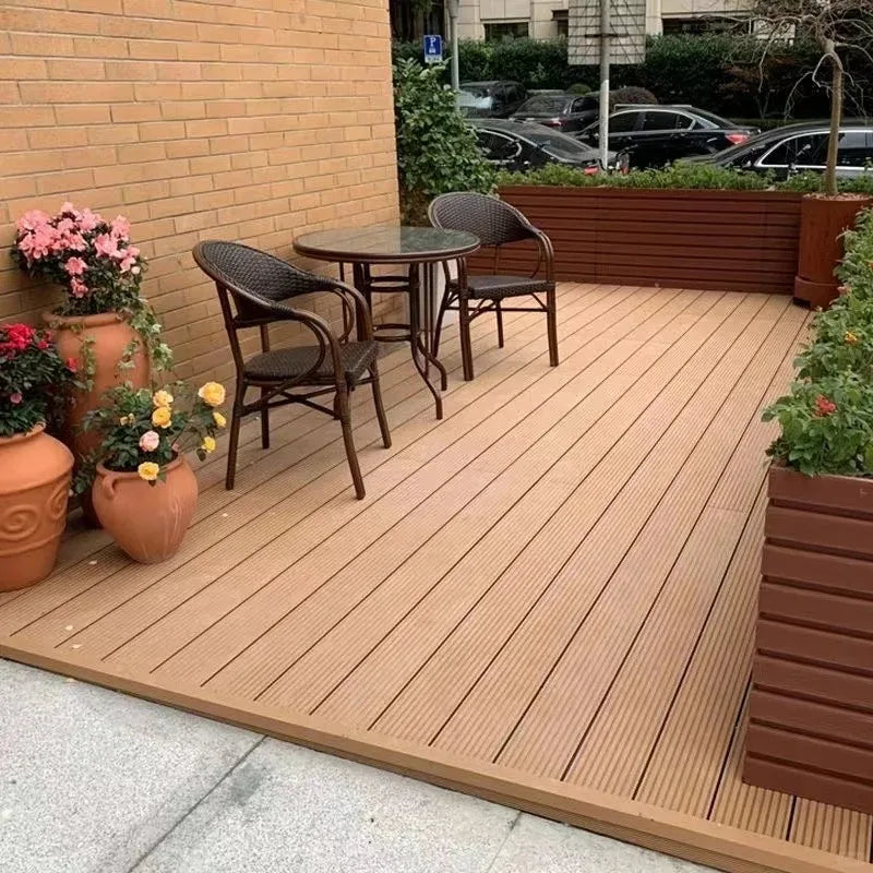 2025 Hot Selling Outdoor WPC Interlocking Decking Flooring Waterproof Wear-resistant Eco-Friendly for Garden Courtyard Balcony
