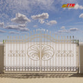 Modern Australia-Style 3D Modelled Compound Wall Gate Enhanced Privacy Security for Your Property Included Fencing Trellis Gates