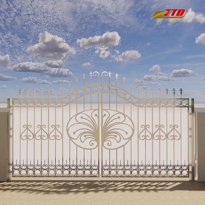 Modern Australia-Style 3D Modelled Compound Wall Gate Enhanced Privacy Security for Your Property Included Fencing Trellis Gates