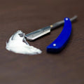 Professional Stainless Steel Straight Edge Barber Razor | Foldable Salon Shaving Razor with Replaceable Blade
