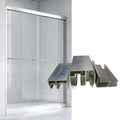 Aluminum Alloy Custom Manufacturer - Shower Door Profiles - Polished Chrome/Brushed Nickel Finish - Bending Cutting and Welding