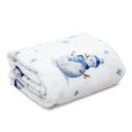Hot Sale Soft and Skin Friendly Warm Sleeping Bed Blanket Snowman Throw Sofa Blanket Print Fleece Flannel Blankets