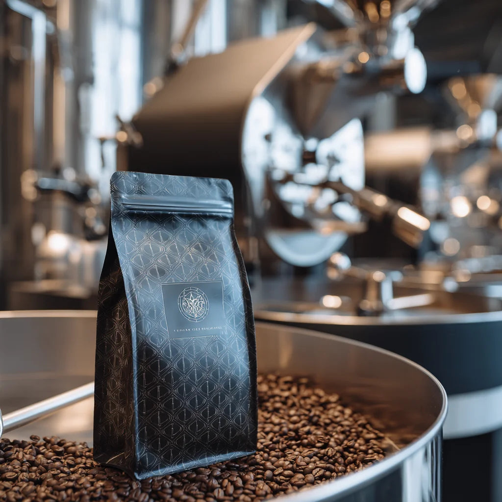 AT PACK USA in Stock 10Pcs/Pack 8oz/12oz/16oz Custom Coffee Bean Bags with Degassing Valve MOPP/VMPET/PE Material Free Samples