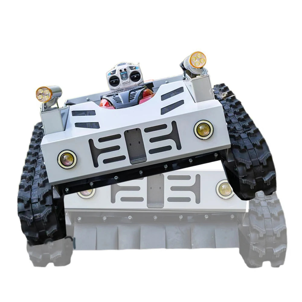 Remote Control Crawler Lawn Mower Robot Small Robotic Garden Lawn Mower for Wasteland Mower