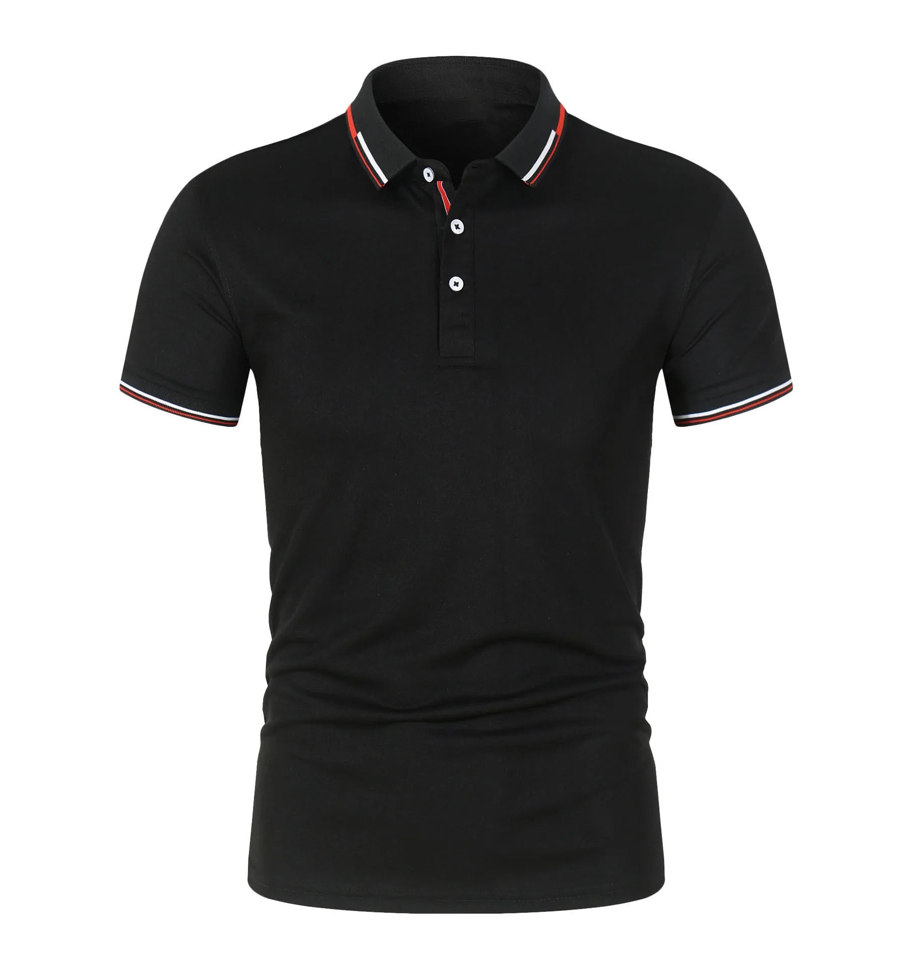 OEM custom logo embroidery printed design Cross-border solid color plus size loose short sleeve men's polo shirt