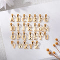 Simple Women Men Stainless Steel PVD 18K Gold Plated Twelve Letters Initials Pendant Collar Gold Chain Necklace Designer Jewelry