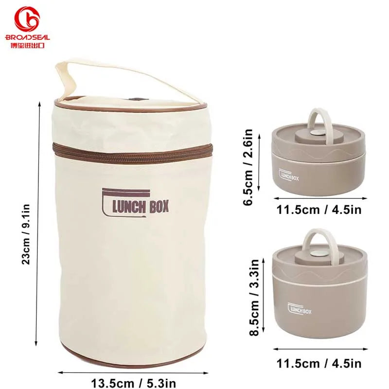 Lunch Box Sealing Silicone Rubber Ring High Capacity 3H Heat Preservation Time Food Storage Stainless Steel Insulation Bento Box