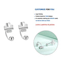 LE618 Sterling Silver Clover Leaf Hoop Earring for Women Girls Leaf Half Hoop Earring Screw Back Jewelry