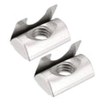 20 30 40 45 Series M3 M4 M5 M6 M8 Aluminium Profile Extrusion Slide Block T Slot Nut With Spring Leaf