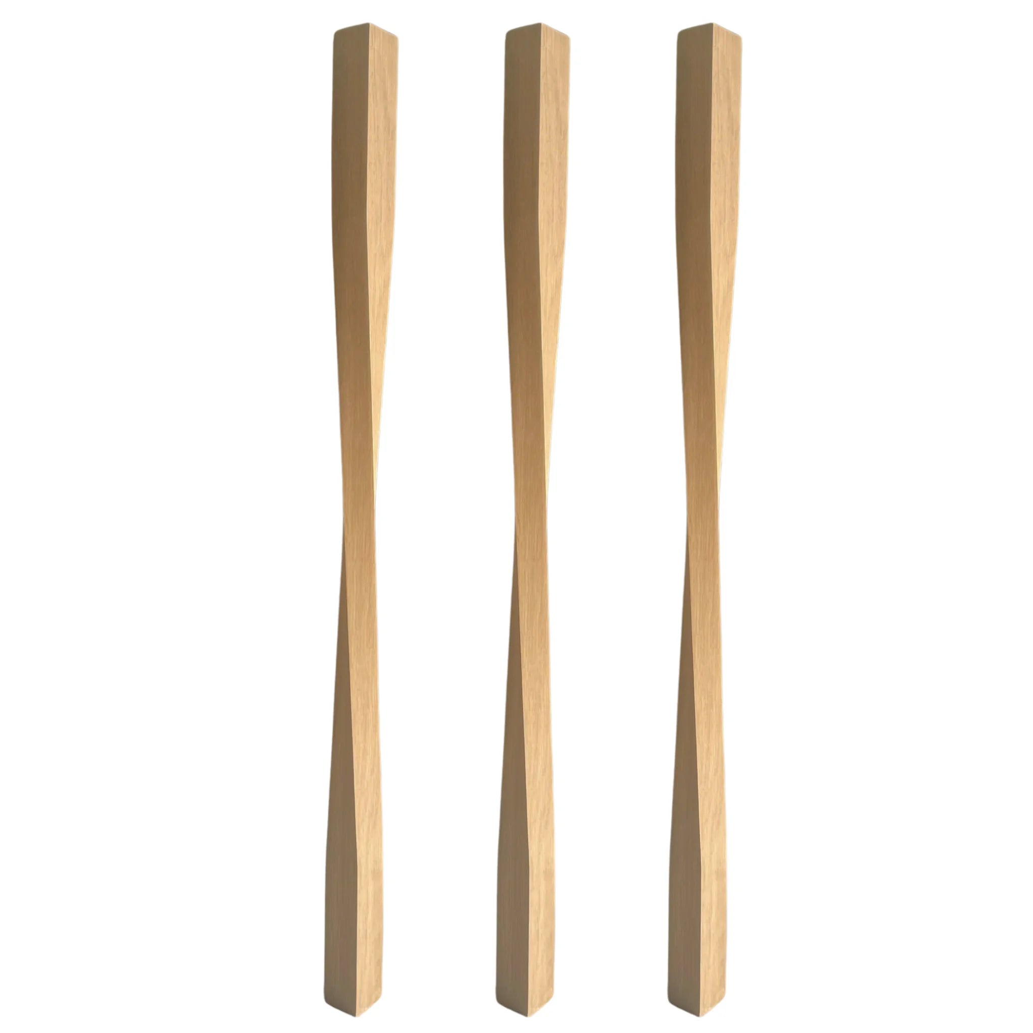 Customized Adjustable Poplar Wood Spindle Balustrade Stair Parts White Primed Eco-Friendly Durable