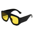New Retro Style Large Retro Street Sunglasses Wide Temple Oversized Square Thick Fashion Sun Glasses for Men Women White PC MegaBDM