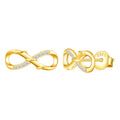 S925 Silver Zircon Snake-Wrapped Infinity Symbol Pure Silver Earrings Earings That Say 2025