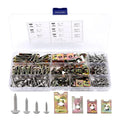 Custom 6/8/10/12 Assortment Interior Trim Fasteners Stainless Steel U Clips Nut Screws for Automotive