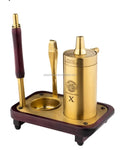 Gold Hookah MR EDS Small Luxury Stainless Steel Portable with Bag Small Size Smoke Shisha Set Chicha Sheesha Narguile