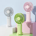 2024 Portable Mini USB Fan Handheld Portable Rechargeable Electric Sports Outdoor Travel Car RV Hotel Plastic Battery Powered