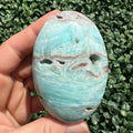 Wholesale Hemimorphite Palm Crystal Stone for Home Decor Unique Holiday Gifts