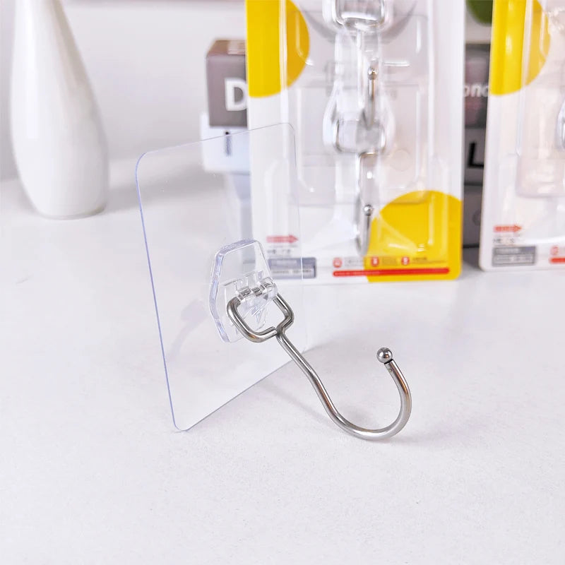 Child-Safe Adhesive Hooks with Rounded EdgesStainless Steel & Non-Toxic Glue MegaBDM