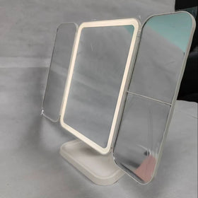 Desk Lamp Three-sided Folding Touch Sensor 180 Degree Rotating Vanity Magnifying Led Foldable Make up Mirror