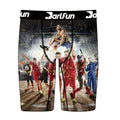 American Popular  Printed Sporting Long Leg Shorts Quick-dry Men's Underwear Boxer Briefs