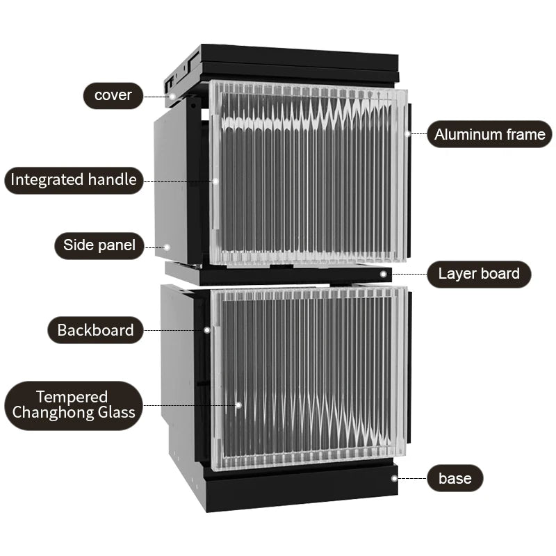 Graining Locker Smart Home Security Cabinet Household Network Wardrobe Storage Solution Intelligent Cupboard Parcel Container